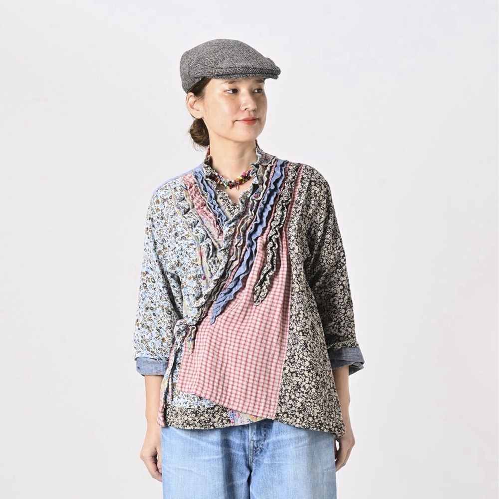 45Rpm India patchwork shirt - Picture 2 of 6